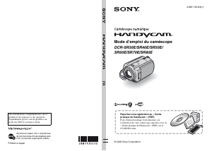Mode d’emploi Sony DCR-SR60E Caméscope