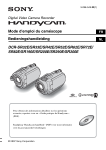 Mode d’emploi Sony DCR-SR72E Caméscope