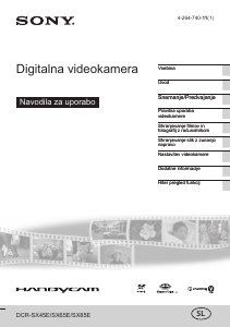 Priročnik Sony DCR-SX85E Prenosna kamera