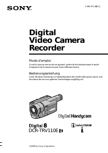 Mode d’emploi Sony DCR-TRV110E Caméscope