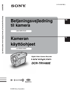 Brugsanvisning Sony DCR-TRV480E Videokamera