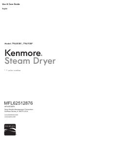Bruksanvisning Kenmore 796.81582 Elite Torktumlare
