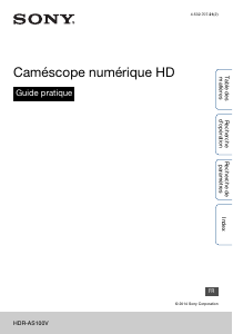 Mode d’emploi Sony HDR-AS100VR Caméscope