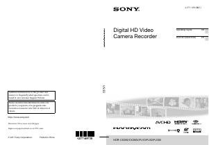 Manual Sony HDR-CX360E Camcorder