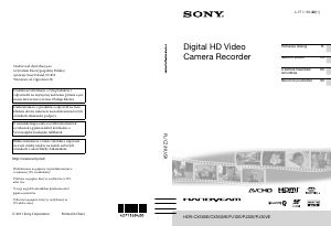 Návod Sony HDR-CX360VE Videokamera