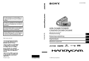 Bruksanvisning Sony HDR-CX520VE Videokamera