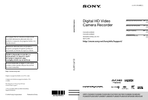 Kullanım kılavuzu Sony HDR-CX570E Kaydedici kamera