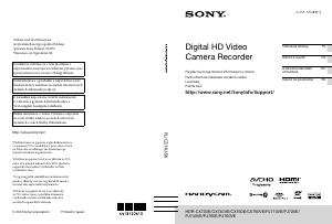 Manuál Sony HDR-CX760E Videokamera