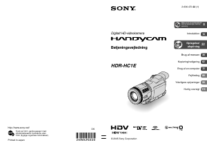 Brugsanvisning Sony HDR-HC1E Videokamera