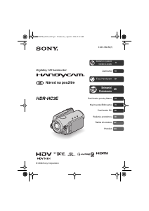 Návod Sony HDR-HC3E Videokamera