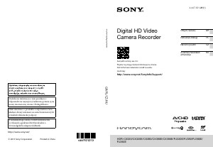 Instrukcja Sony HDR-PJ390E Kamera