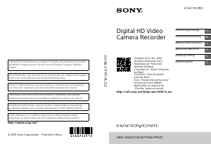 Instrukcja Sony HDR-PJ620 Kamera