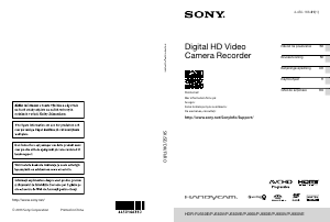 Käyttöohje Sony HDR-PJ660E Kameranauhuri