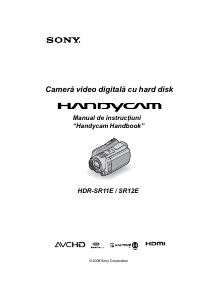 Manual Sony HDR-SR11E Cameră video