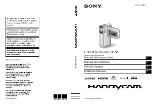 Manual de uso Sony HDR-TG5E Videocámara