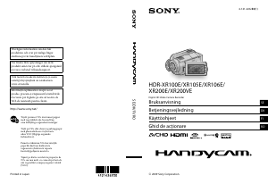 Manual Sony HDR-XR106E Cameră video