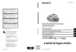 Návod Sony HDR-XR106E Videokamera