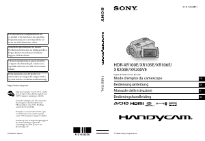 Mode d’emploi Sony HDR-XR200VE Caméscope