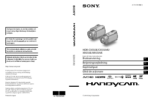 Käyttöohje Sony HDR-XR550VE Kameranauhuri