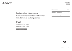 Vadovas Sony ILME-FX6TK Vaizdo kamera