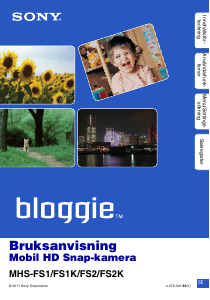 Bruksanvisning Sony MHS-FS2K Videokamera
