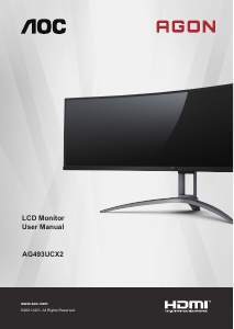 Handleiding AOC AG493UCX2 Agon LCD monitor