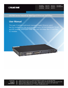 Manual Black Box LE2711C Switch