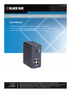 Manual Black Box LGH1004A Switch