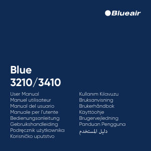 Manual de uso Blueair Blue 3410 Purificador de aire