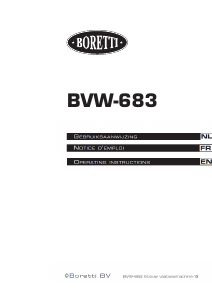 Mode d’emploi Boretti BVW 683 Lave-vaisselle