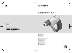 Handleiding Bosch EasyHammer 12V Schroef-boormachine