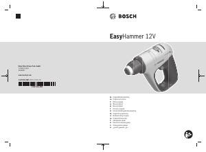 Manual de uso Bosch EasyHammer 12V Atornillador taladrador