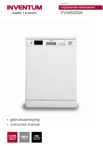 Manual Inventum VVW6025A Dishwasher