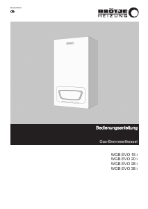 Bedienungsanleitung Brötje WGB EVO 15 i Zentralheizungskessel