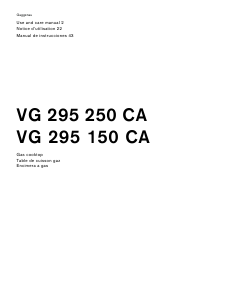 Handleiding Gaggenau VG295150CA Kookplaat