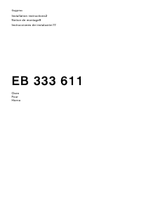 Mode d’emploi Gaggenau EB333611 Four