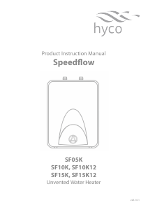 Handleiding Hyco SF05K Speedflow Boiler