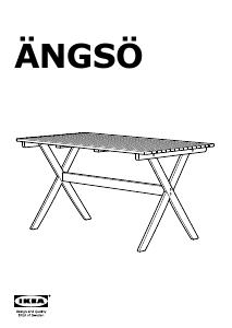Használati útmutató IKEA ANGSO (138x79x72) Kerti asztal