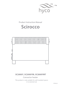 Manual Hyco SC2000YM Scirocco Heater