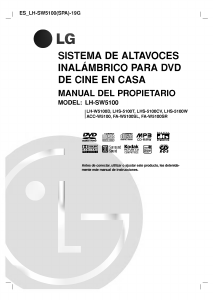 Manual de uso LG LH-SW5100 Sistema de home cinema