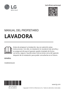 Manual de uso LG F4WR9009A2W Lavadora