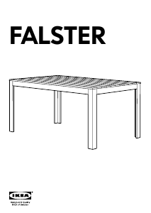 Vadovas IKEA FALSTER Sodo stalas