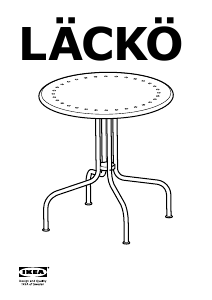 Bruksanvisning IKEA LACKO Hagebord