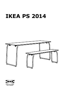 Käyttöohje IKEA PS 2014 Puutarhapöytä