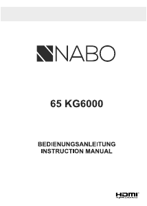 Handleiding NABO 65 KG6000 LED televisie
