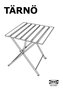 Käyttöohje IKEA TARNO Puutarhapöytä