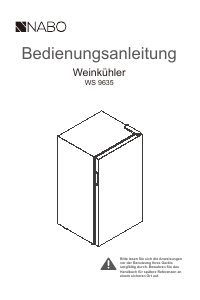 Bedienungsanleitung NABO WS 9635 Weinklimaschrank