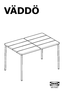 Priročnik IKEA VADDO (116x74x71) Vrtna miza