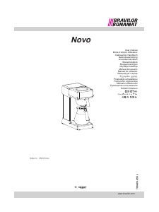Kullanım kılavuzu Bravilor Novo Kahve makinesi