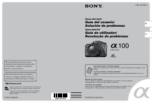 Manual de uso Sony Alpha DSLR-A100K Cámara digital